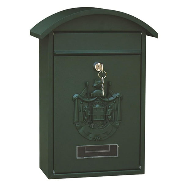 Mailbox Postbox Newspaper Letterbox Rainproof Suggestion Boxes &2 Keys